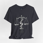 Libra Zodiac Tee - Stylish Unisex Minimalist Black and White Design