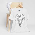 Virgo Zodiac Tee - Minimalist Black and White Unisex T-Shirt
