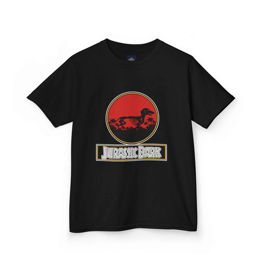 Kids Dachshund T-Shirt - Jurassic Bark Wiener Dog Tee - Atlas Briefly