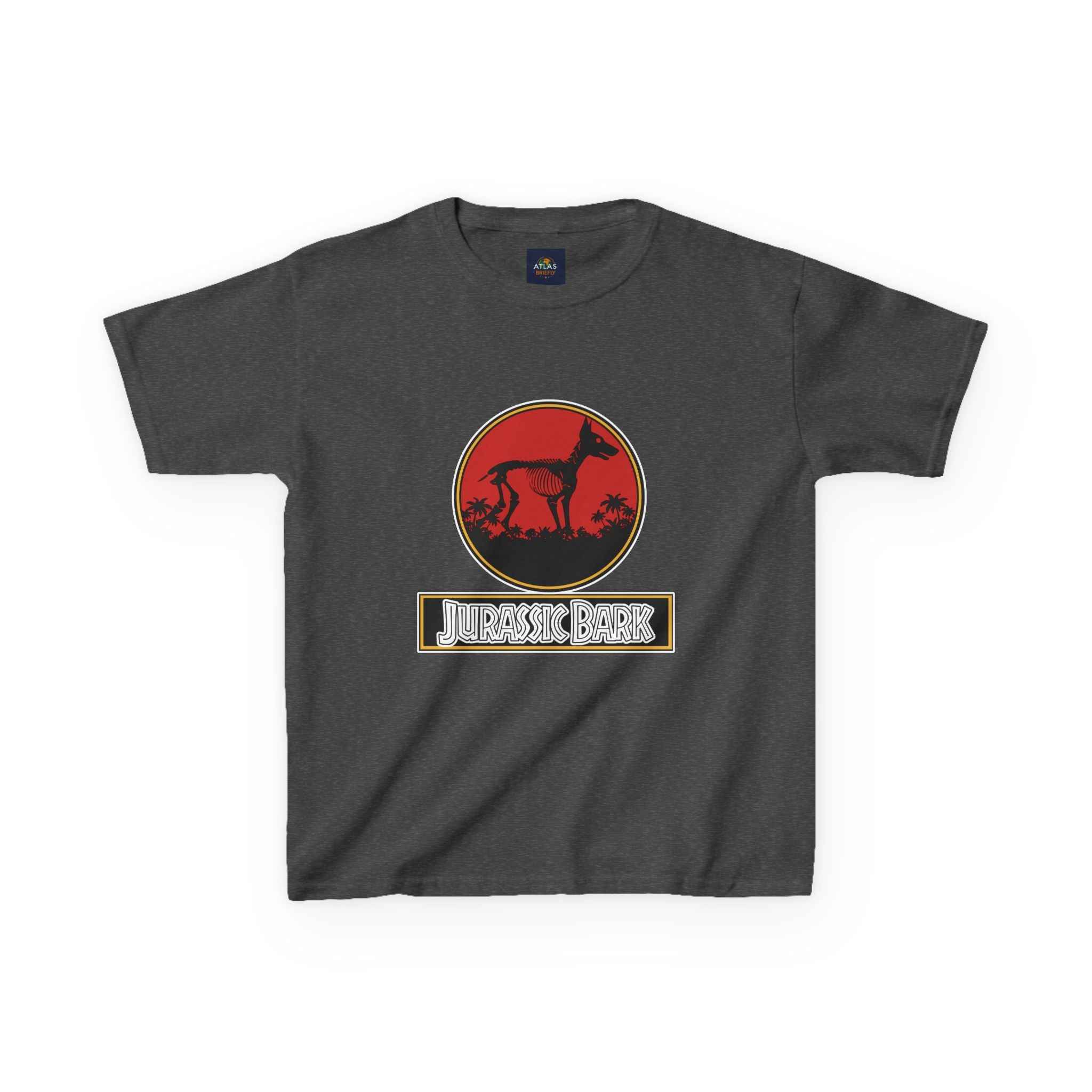 Kids Doberman Jurassic Bark T-Shirt | Fun Dog Tee for Kids - Atlas Briefly