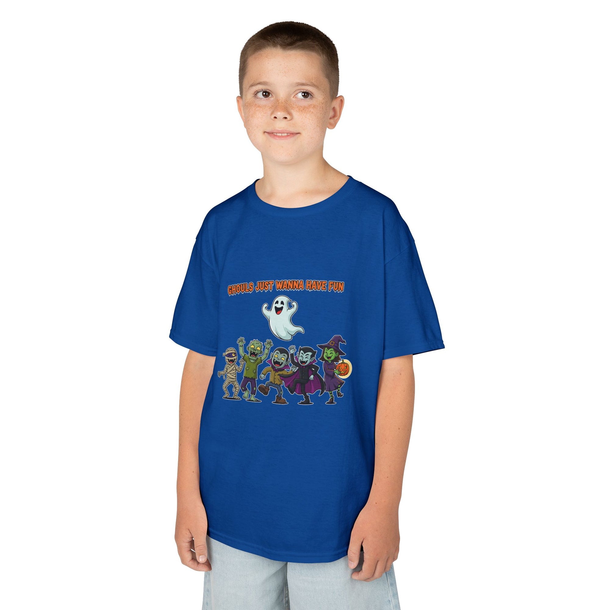 Ghouls Just Wanna Have Fun Kids Halloween T-Shirt | Funny Ghost Mummy Zombie Vampire Witch Shirt for Boys & Girls Trick or Treat Tee - Atlas Briefly
