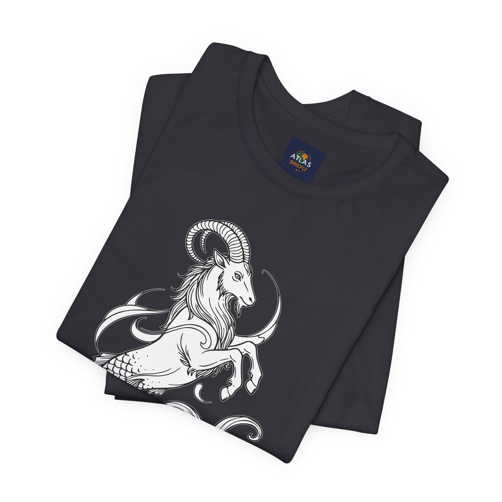 Capricorn Zodiac Tee - Unisex Minimalist Horoscope Shirt in Black and White