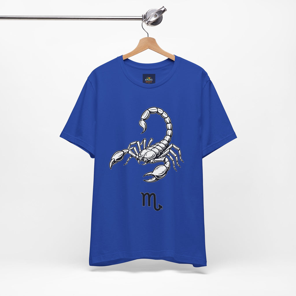 Scorpio Zodiac Tee - Unisex Minimalist Black and White Design