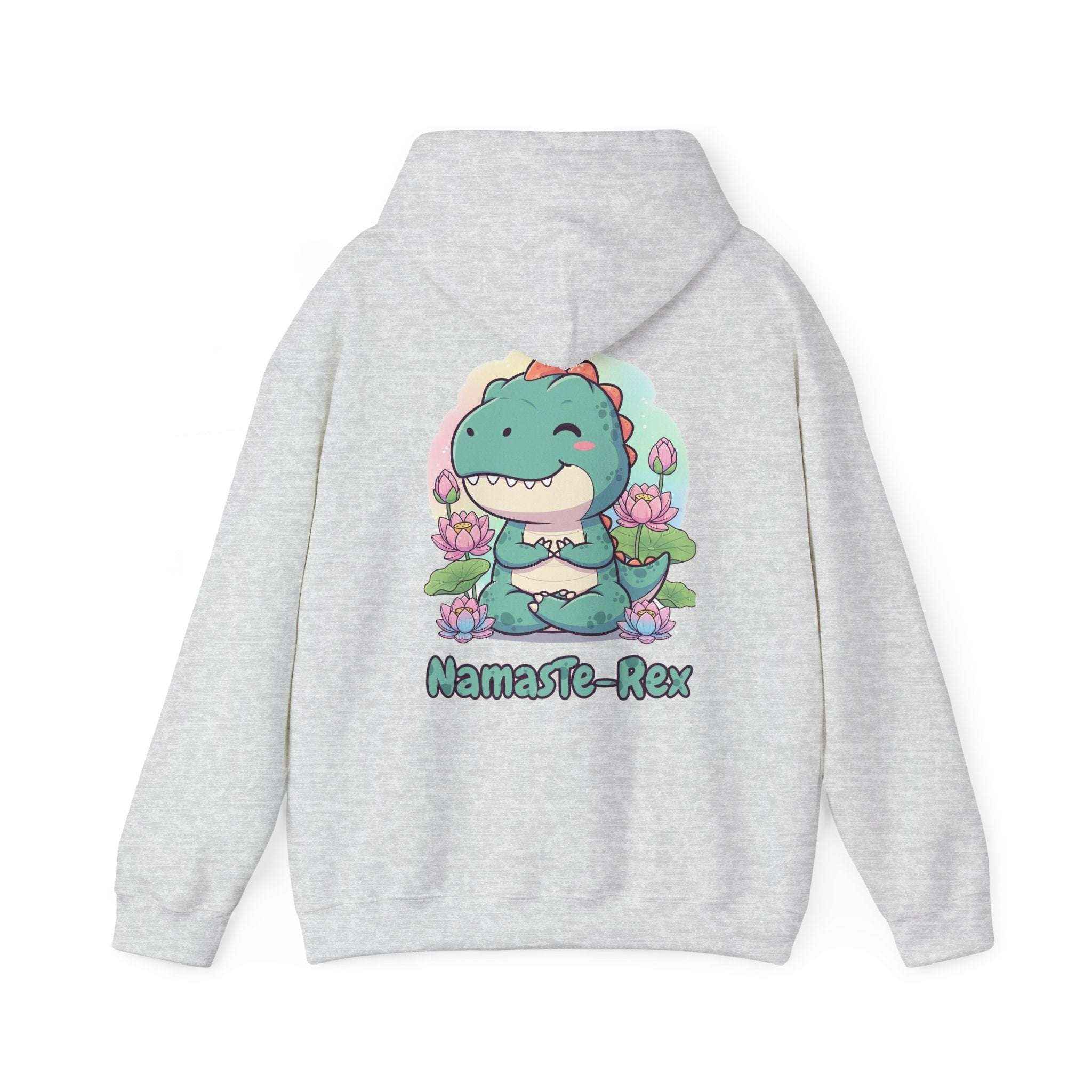 NamasTe-Rex Hoodie - Fun Yoga Dinosaur Sweatshirt for Comfort and Style - Atlas Briefly
