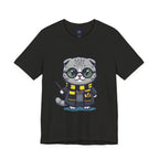 Hufflepurr Harry Potter T-Shirt - Funny Wizarding World Tee | Cute Potter Cat Gift - Atlas Briefly