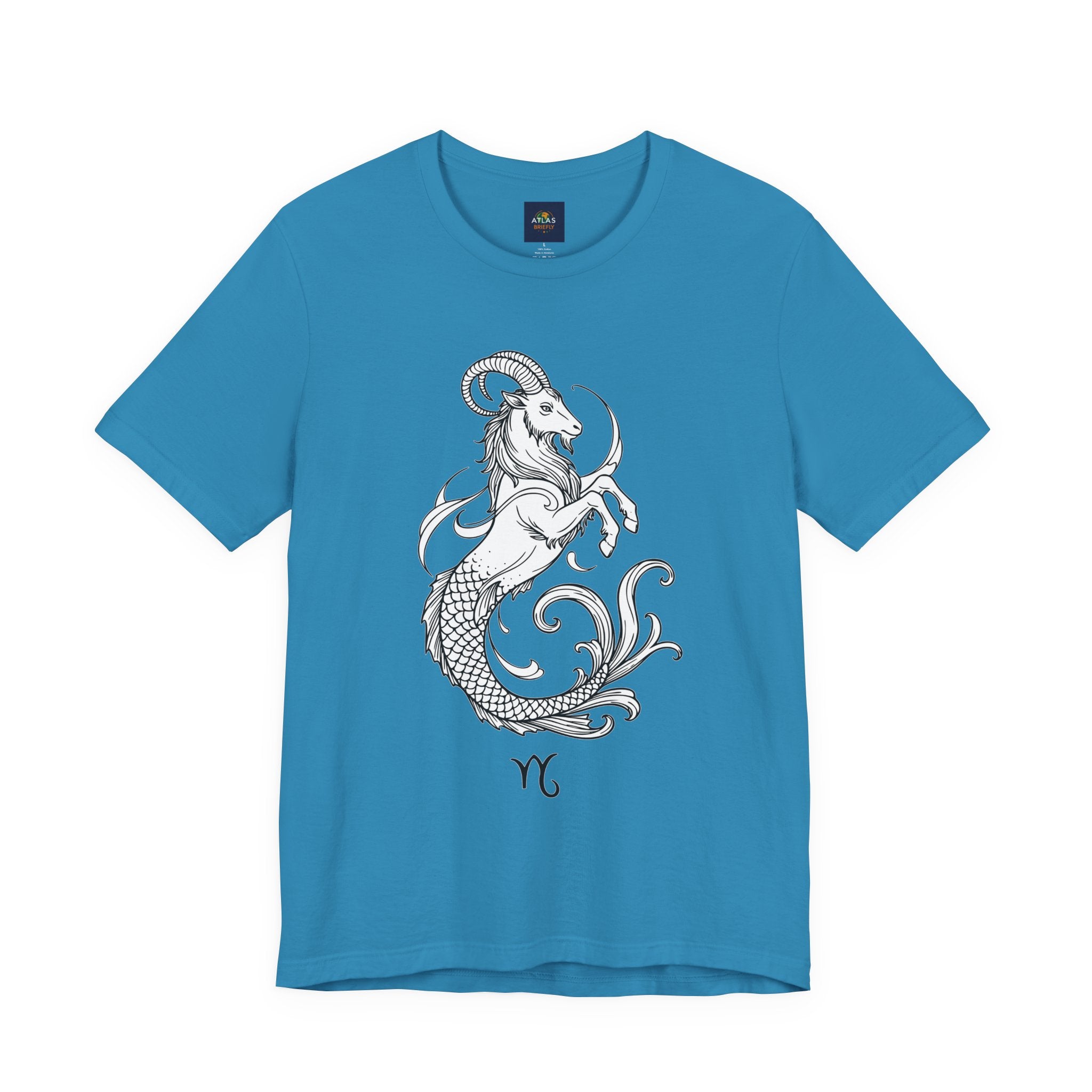 Capricorn Zodiac Tee - Unisex Minimalist Horoscope Shirt in Black and White
