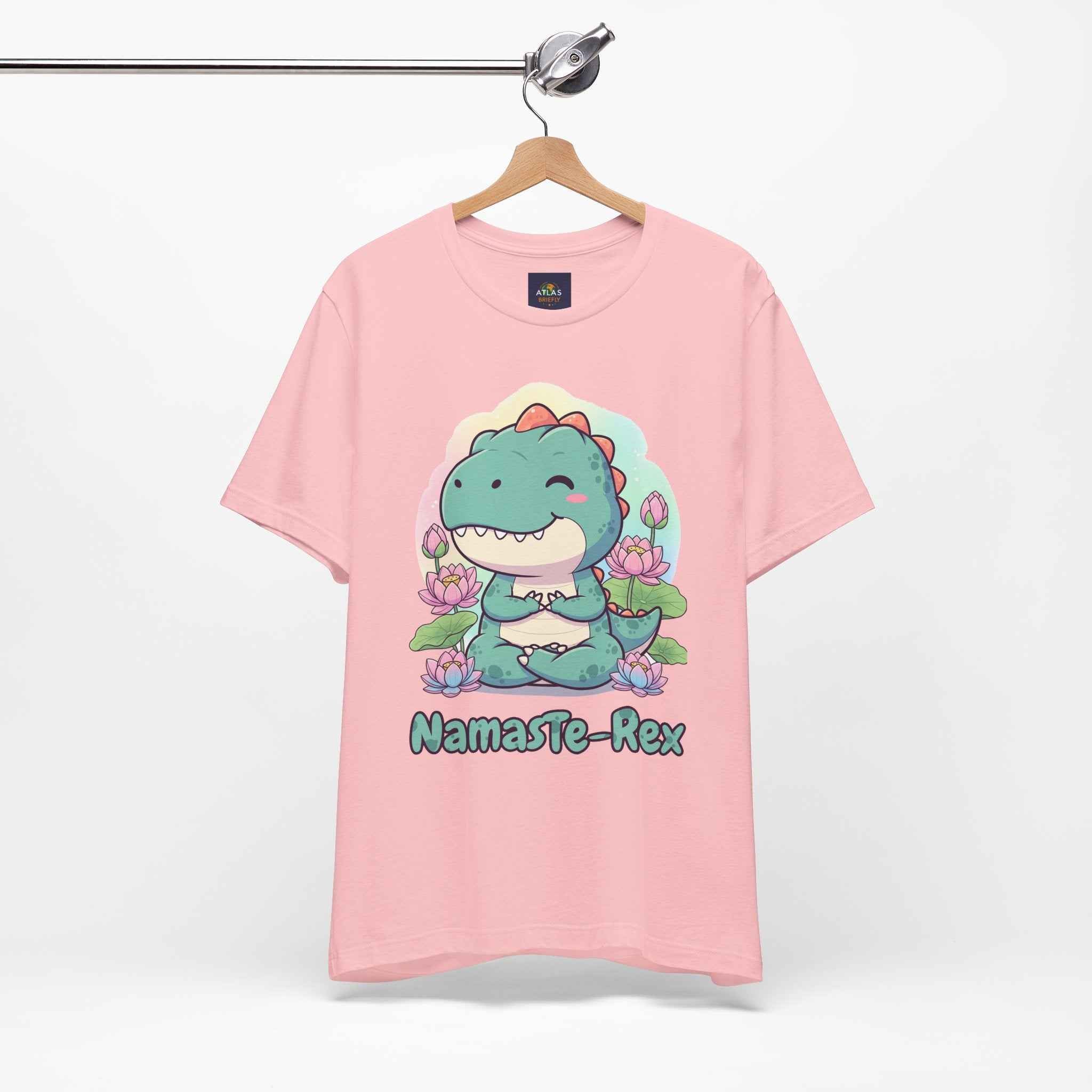 NamasTe-Rex T-Shirt - Yoga Dinosaur Tee - Atlas Briefly