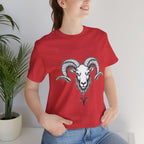 Aries Horoscope Tee - Unisex Black and White Minimal Design