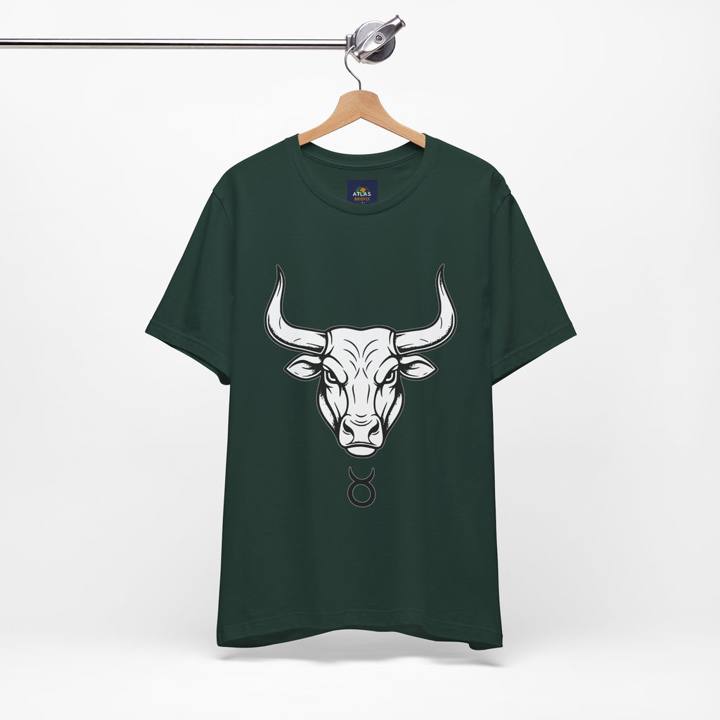 Taurus Zodiac T-Shirt - Minimalist Black and White Unisex T-Shirt