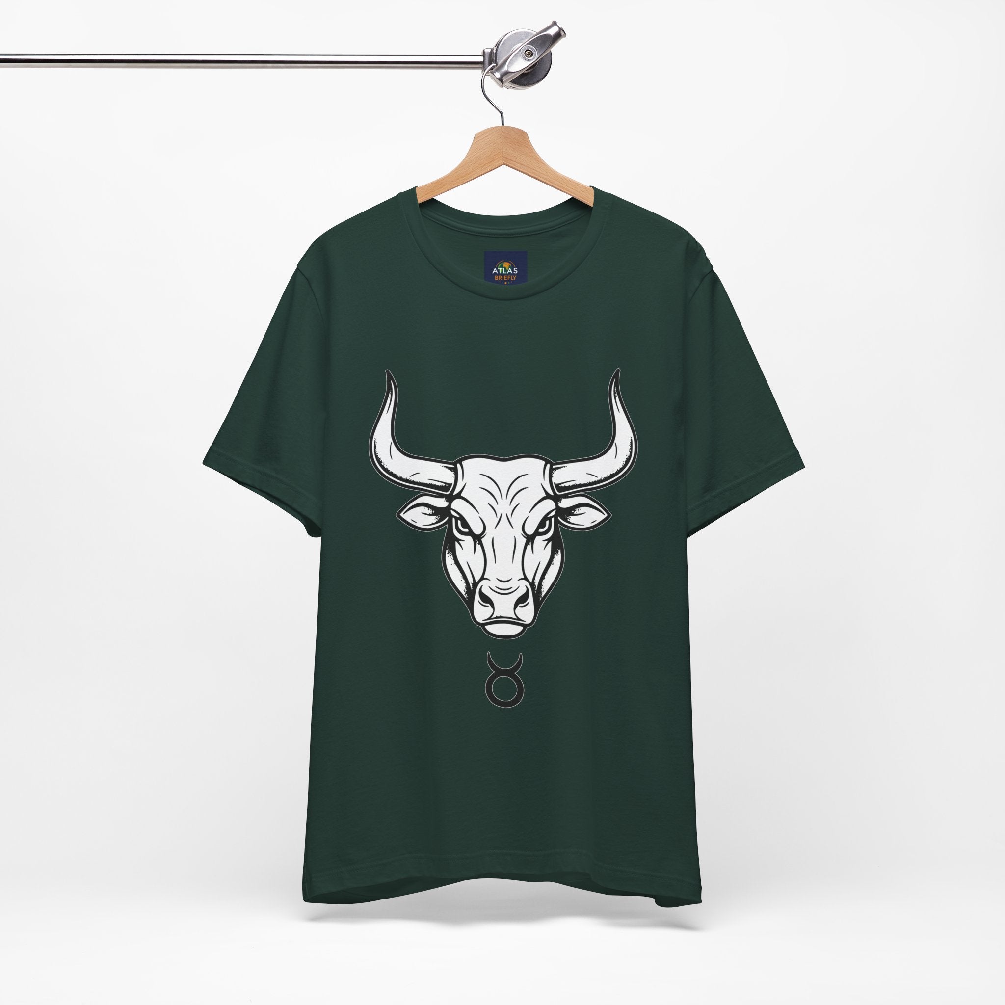 Taurus Zodiac T-Shirt - Minimalist Black and White Unisex T-Shirt