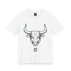 Taurus Zodiac T-Shirt - Minimalist Black and White Unisex T-Shirt