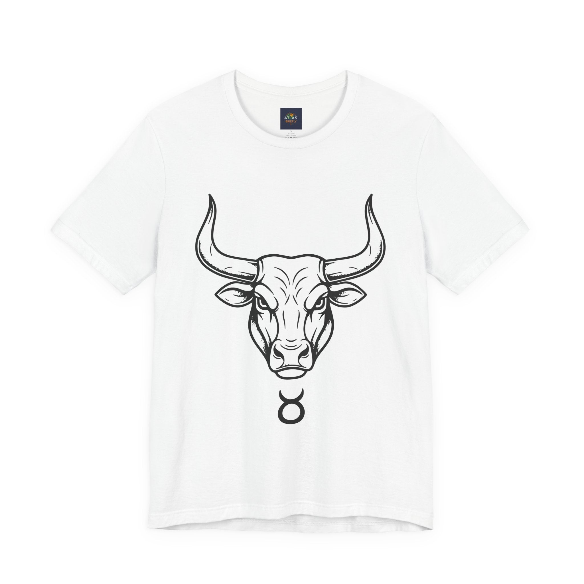 Taurus Zodiac T-Shirt - Minimalist Black and White Unisex T-Shirt
