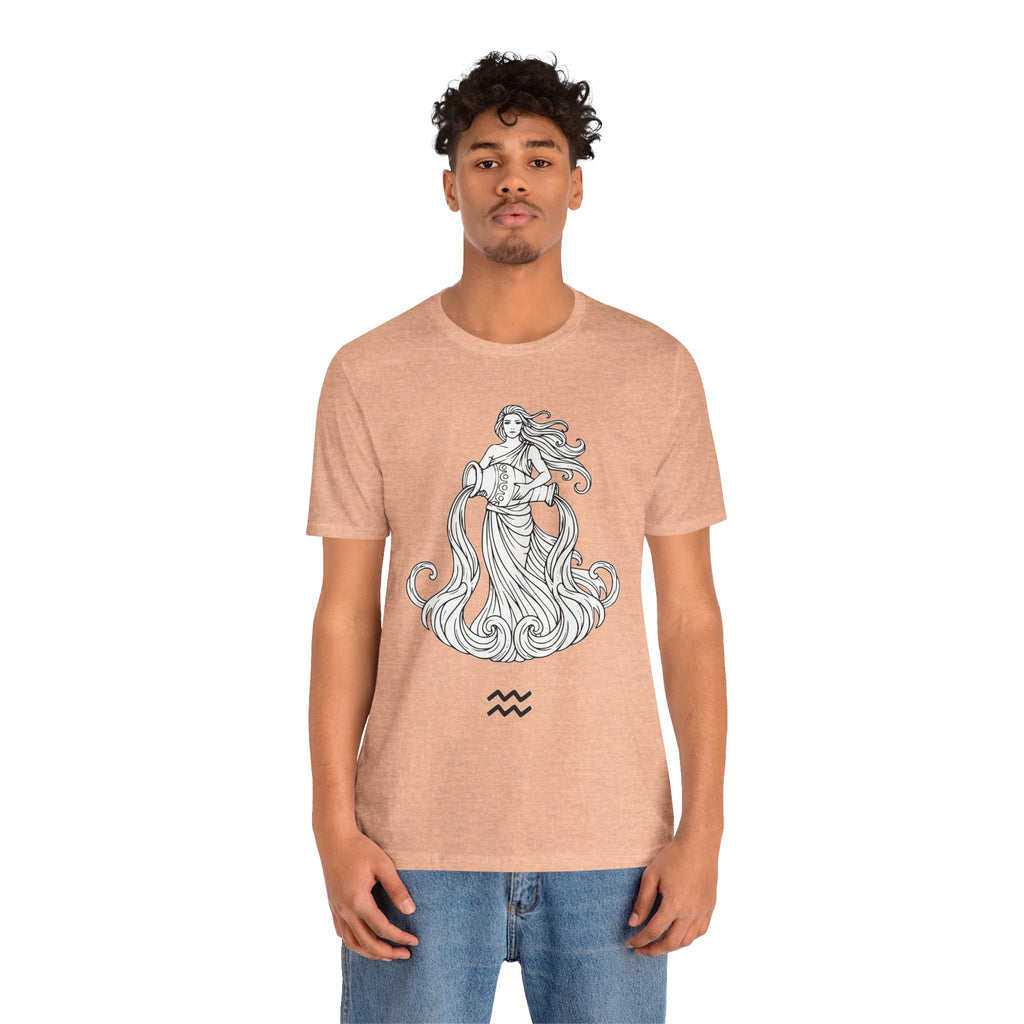 Aquarius Zodiac Tee - Unisex Astrology T-Shirt for Trendy Style