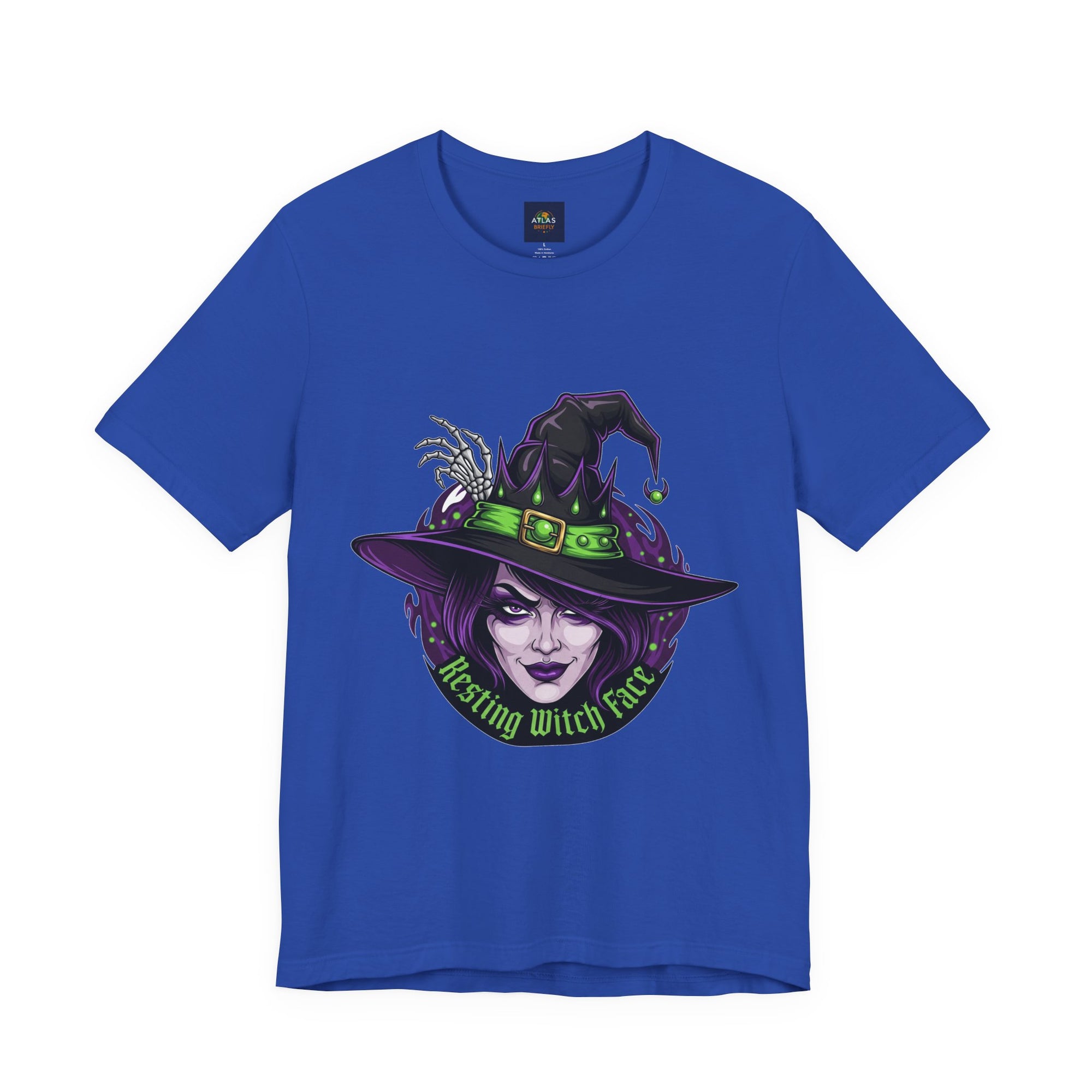 Resting Witch Face Halloween T-Shirt - Funny Witch Tee for Women & Men | Halloween Graphic Shirt - Atlas Briefly
