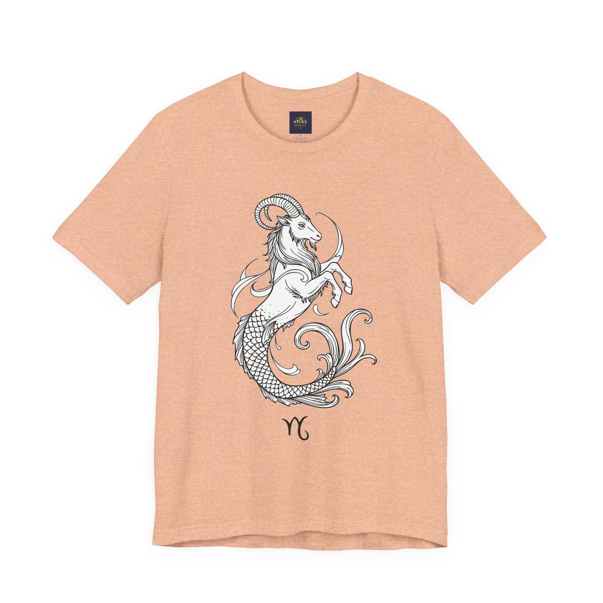 Capricorn Zodiac Tee - Unisex Minimalist Horoscope Shirt in Black and White