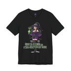 Sexy Witch Halloween T-Shirt - Flirty Witch Costume Tee | Trick or Treat Halloween Shirt - Atlas Briefly