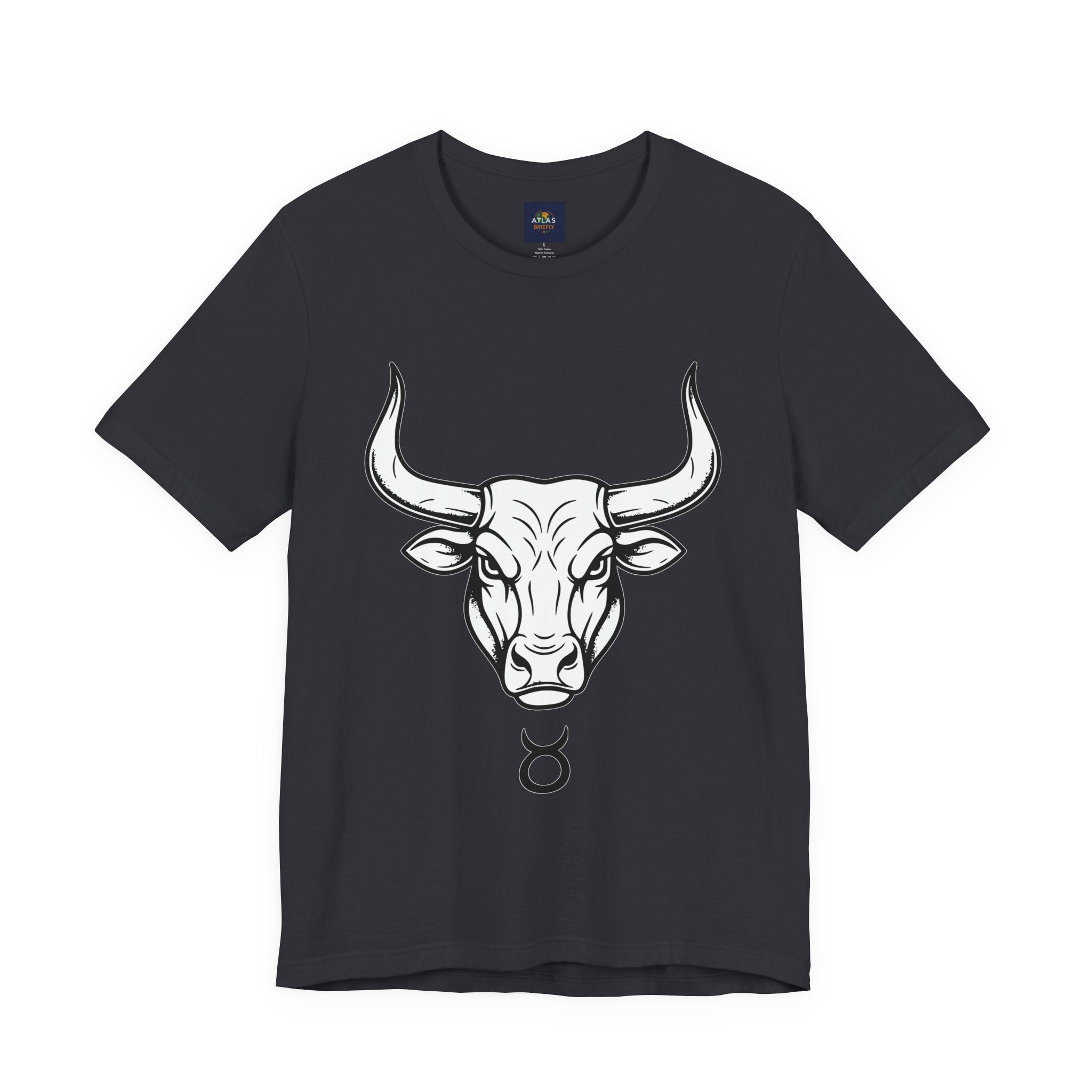 Taurus Zodiac T-Shirt - Minimalist Black and White Unisex T-Shirt