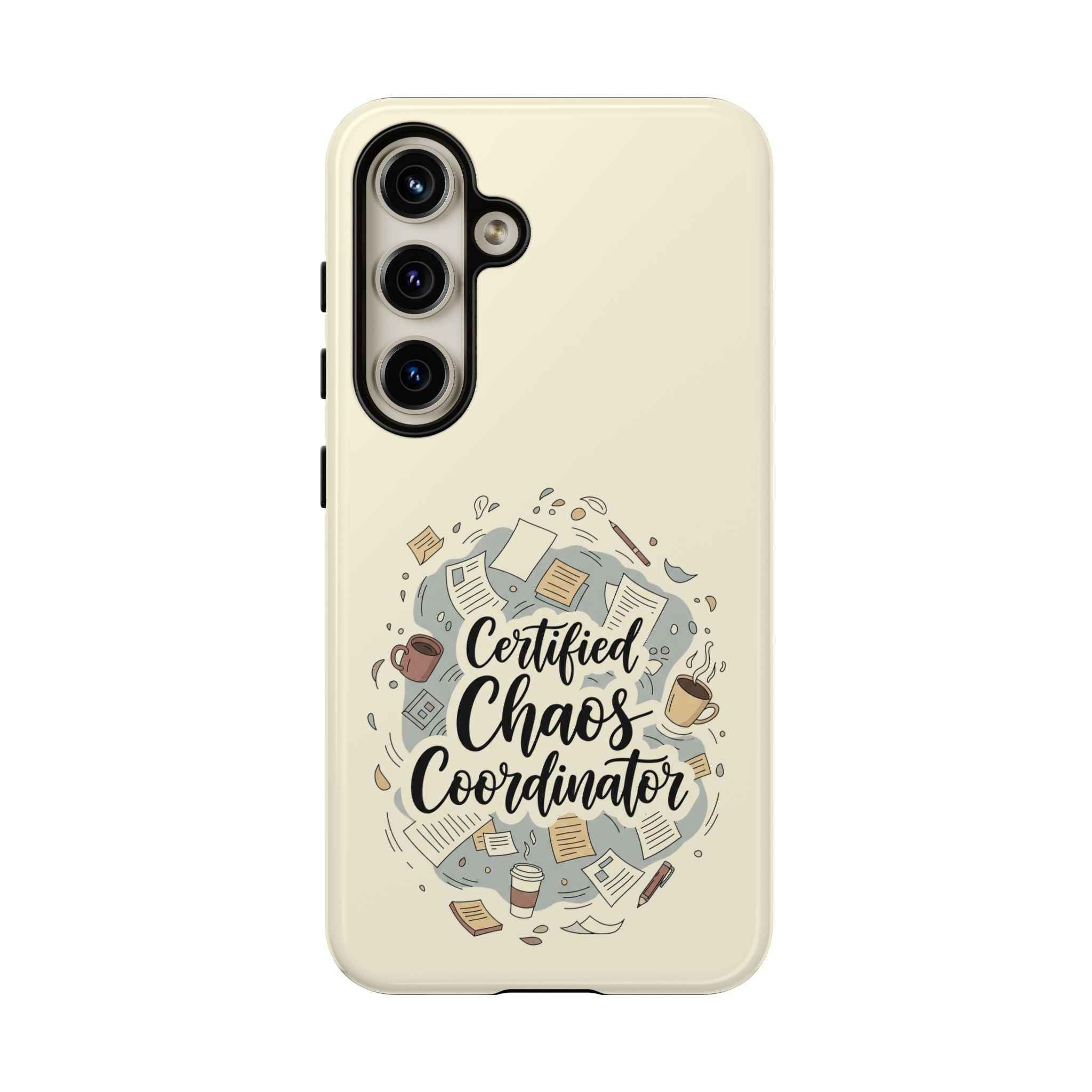 Certified Chaos Coordinator Phone Case - Funny Mobile Cover for Moms and Teachers | Organized Chaos Gift - Atlas Briefly