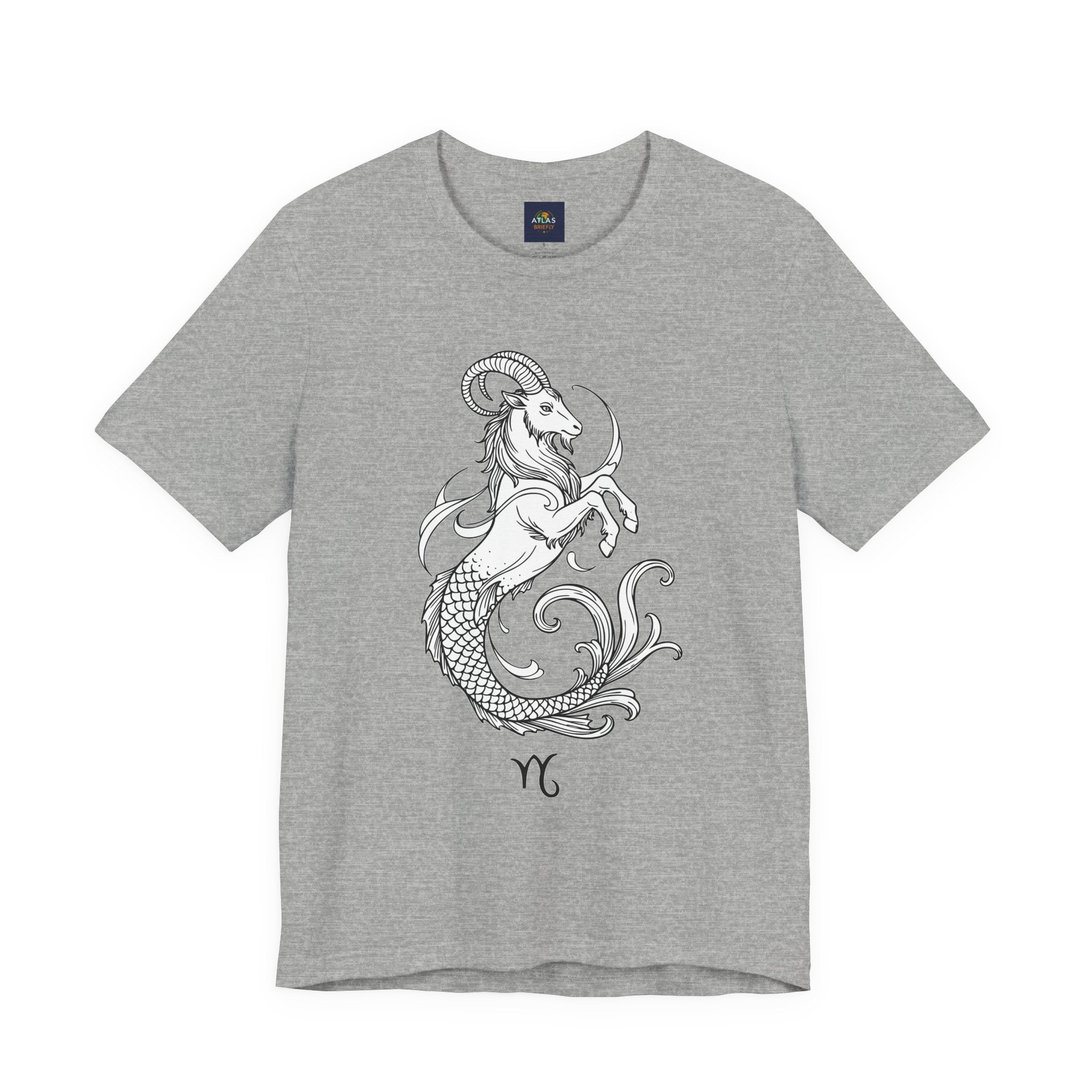 Capricorn Zodiac Tee - Unisex Minimalist Horoscope Shirt in Black and White