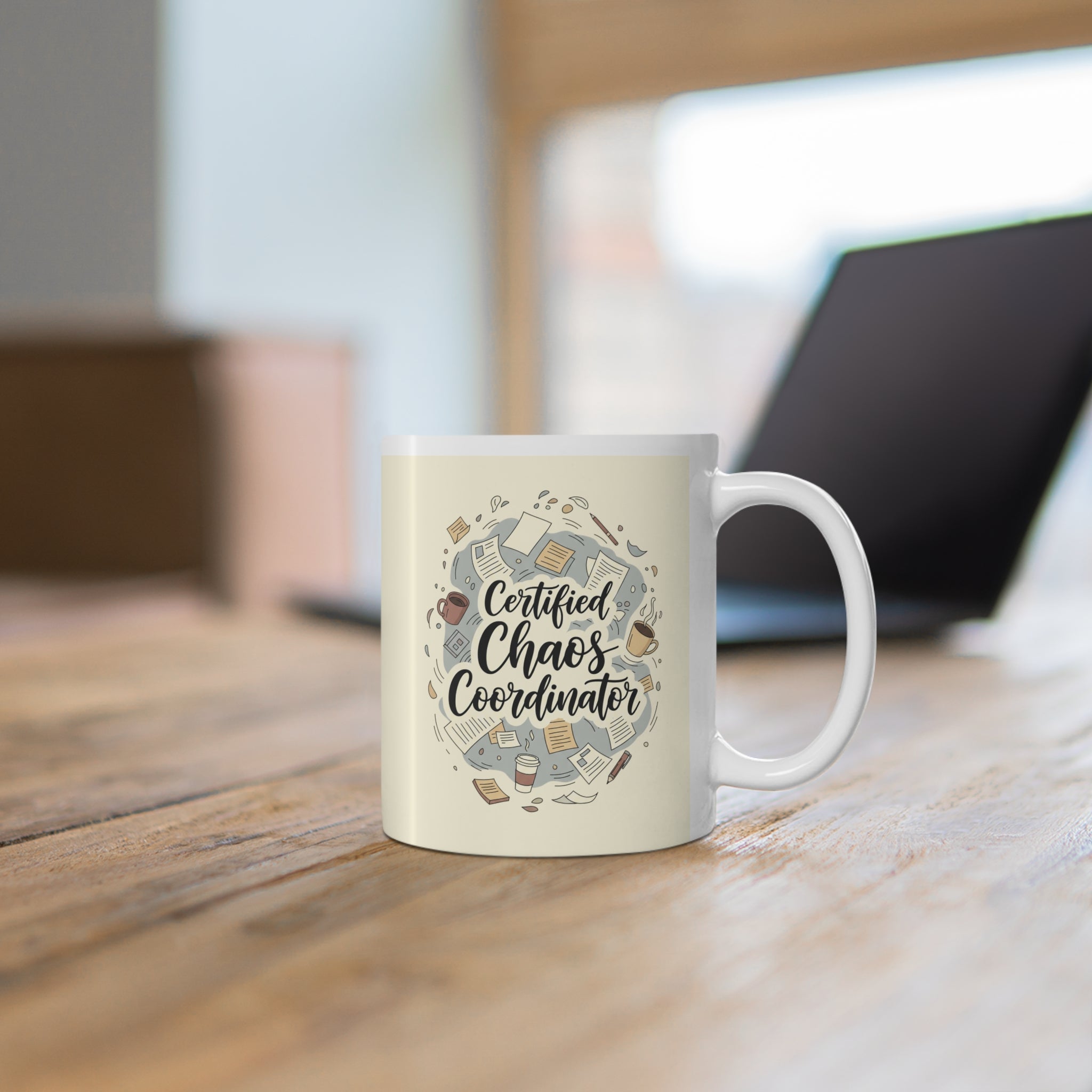 Certified Chaos Coordinator Mug - Funny Coffee Cup for Moms and Teachers