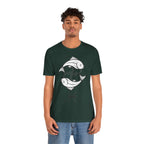 Pisces Zodiac T-shirt - Minimalist Black and White Unisex Tee
