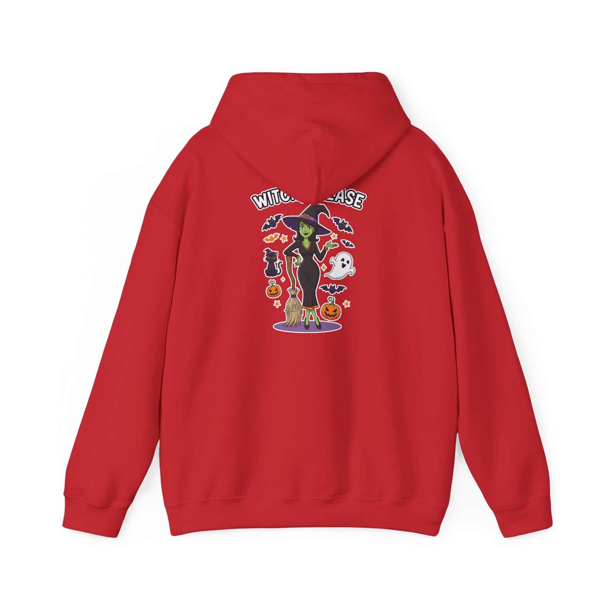 Witch Please Halloween Hoodie - Sassy Witch Sweatshirt with Pumpkin & Ghost Design | Halloween Apparel - Atlas Briefly