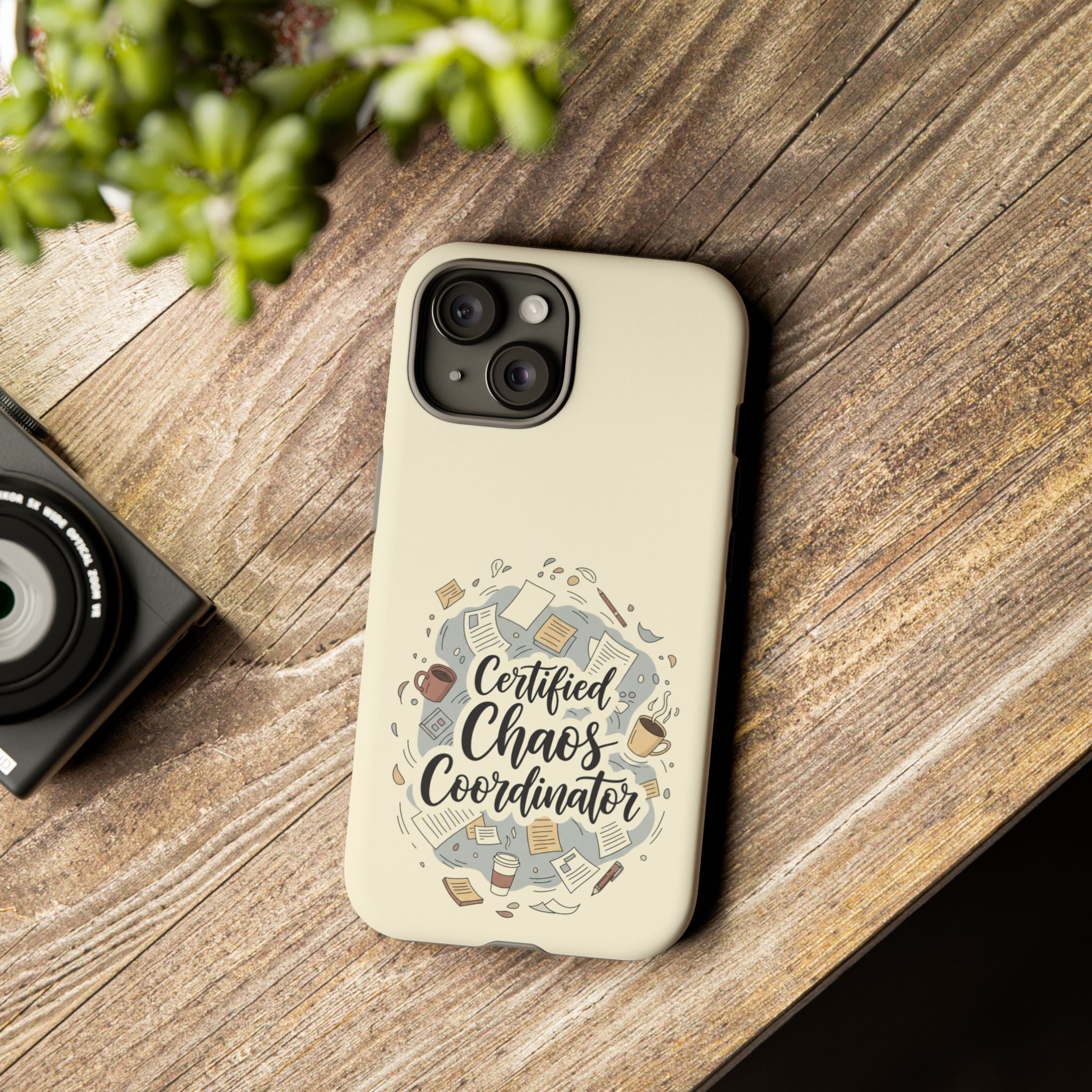 Certified Chaos Coordinator Phone Case - Funny Mom Teacher Mobile Cover | Organized Chaos Gift - Atlas Briefly