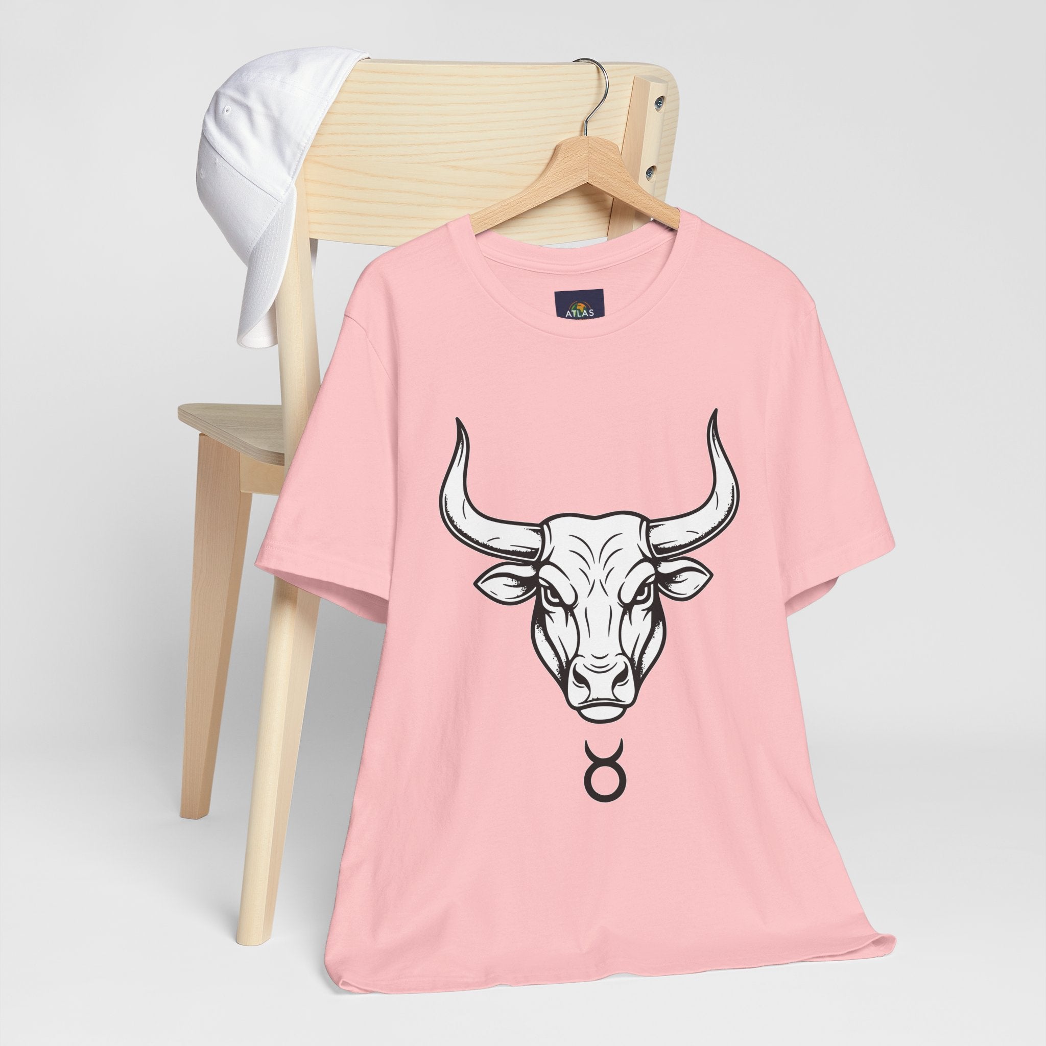 Taurus Zodiac T-Shirt - Minimalist Black and White Unisex T-Shirt
