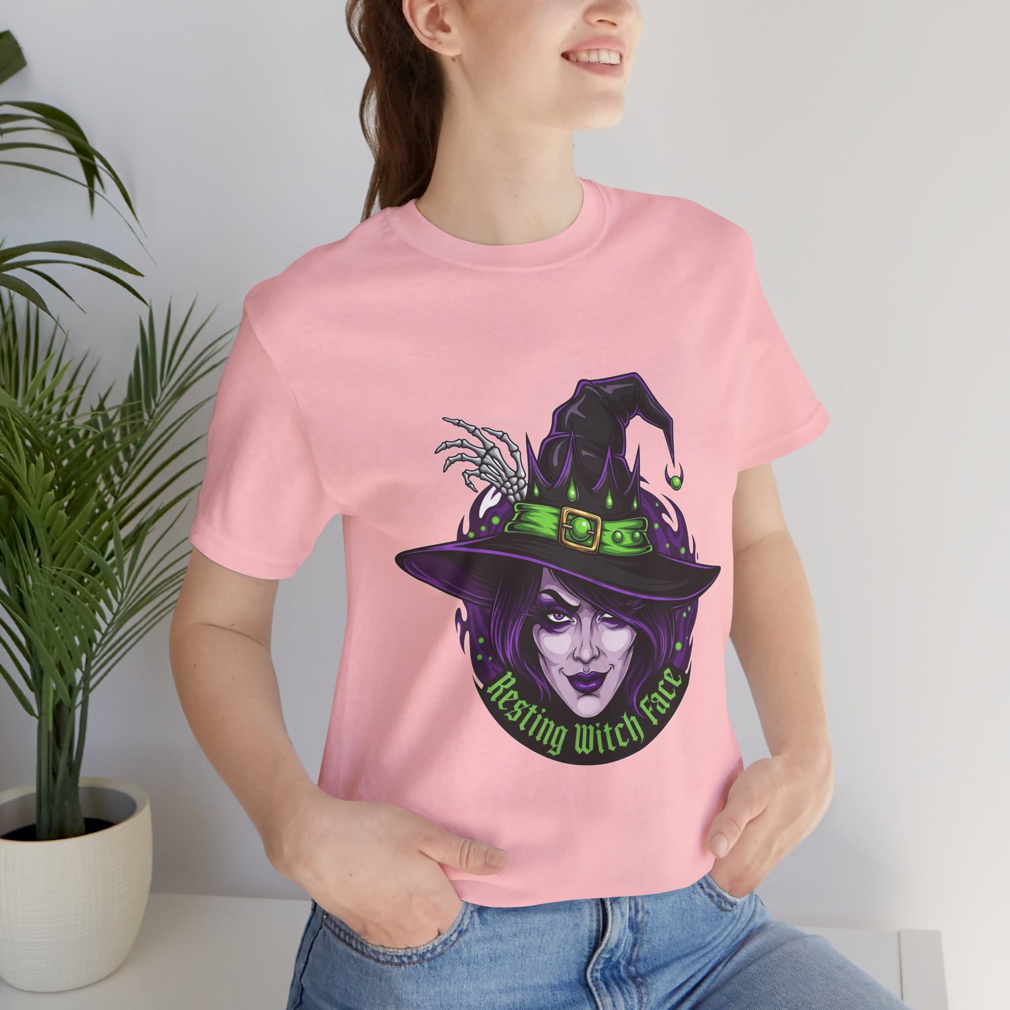 Resting Witch Face Halloween T-Shirt - Funny Witch Tee for Women & Men | Halloween Graphic Shirt - Atlas Briefly