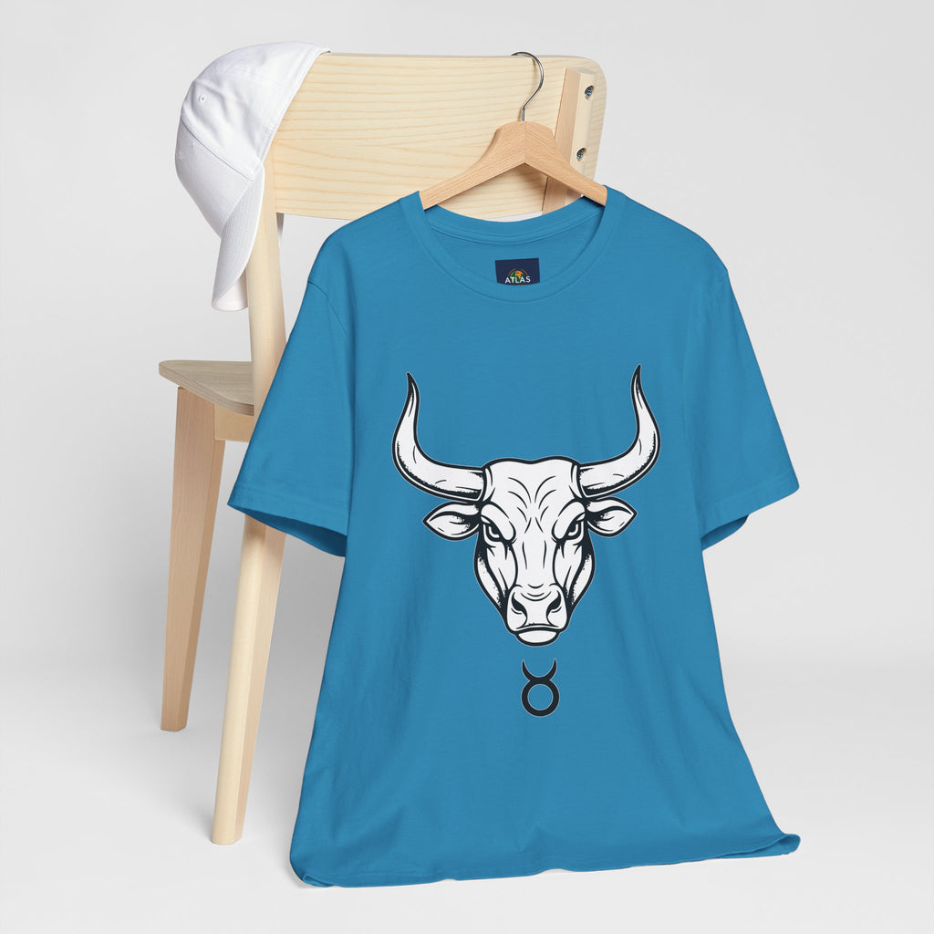 Taurus Zodiac T-Shirt - Minimalist Black and White Unisex T-Shirt