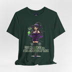 Sexy Witch Halloween T-Shirt - Flirty Witch Costume Tee | Trick or Treat Halloween Shirt - Atlas Briefly