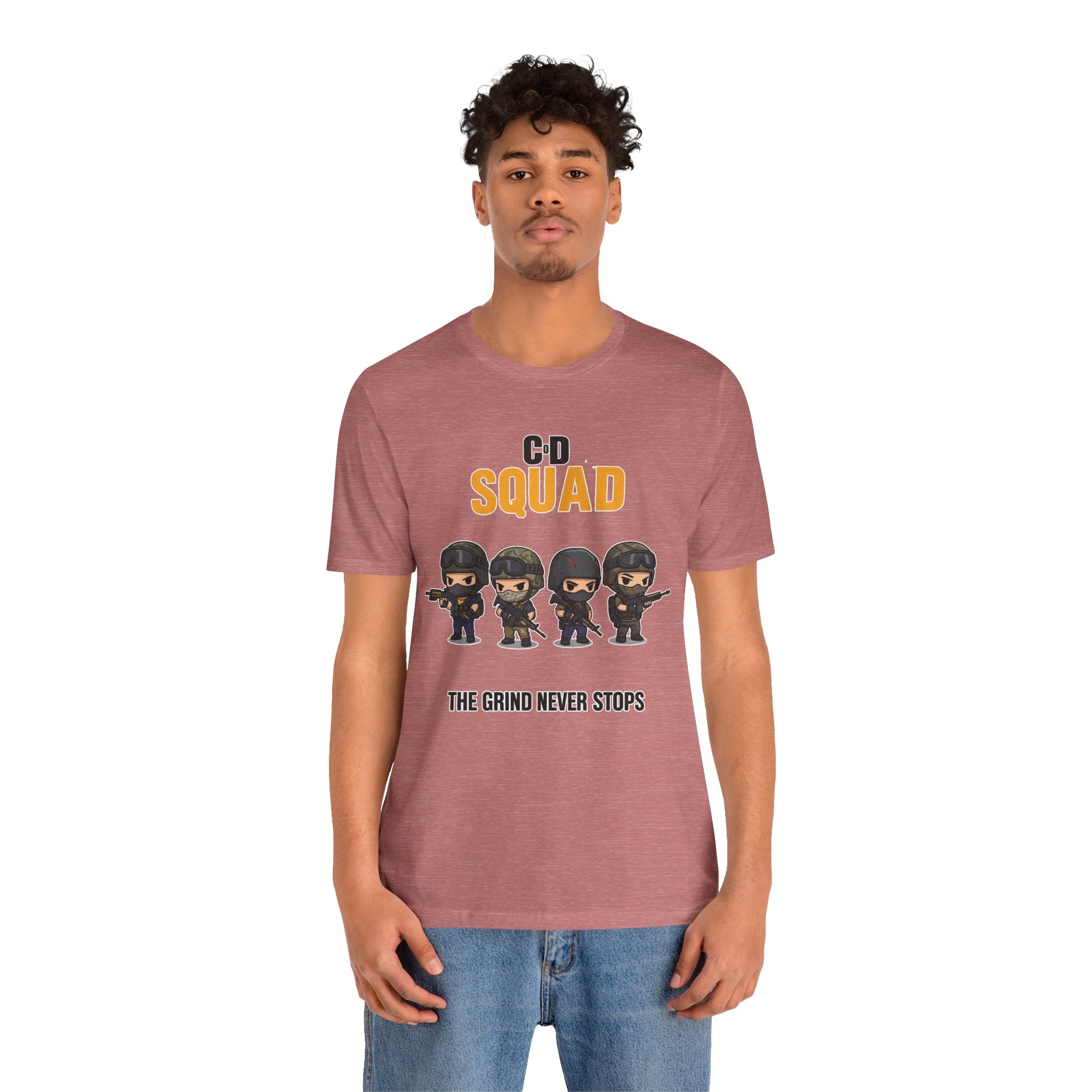 CoD Squad Tee for Gamers: The Grind Never Stops - Atlas Briefly