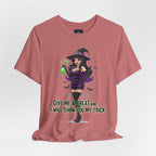 Sexy Witch Halloween T-Shirt - Flirty Witch Costume Tee | Trick or Treat Halloween Shirt - Atlas Briefly
