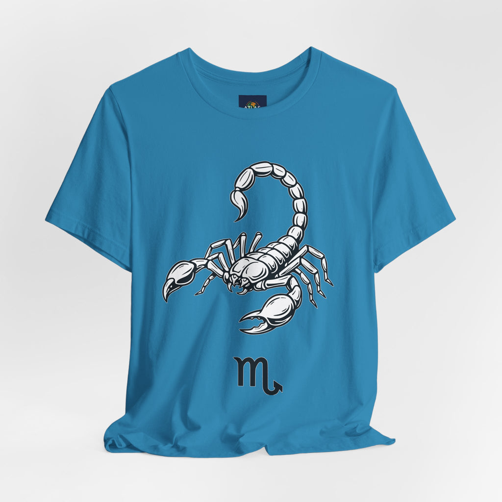 Scorpio Zodiac Tee - Unisex Minimalist Black and White Design