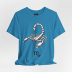 Scorpio Zodiac Tee - Unisex Minimalist Black and White Design