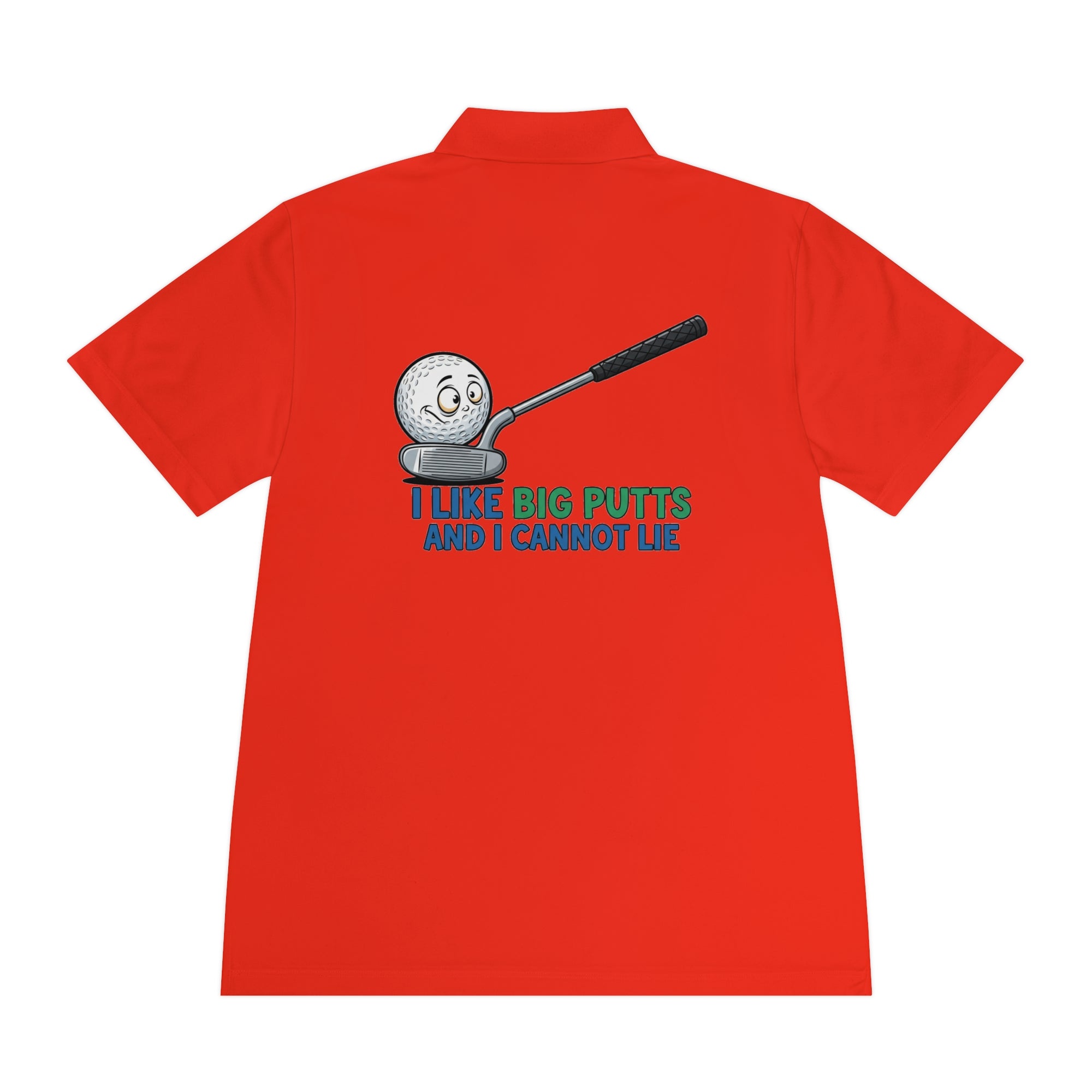 I Like Big Putts Golf Polo Shirt - Funny Golf Gift | Hilarious Golfer Apparel - Atlas Briefly