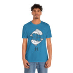 Pisces Zodiac T-shirt - Minimalist Black and White Unisex Tee