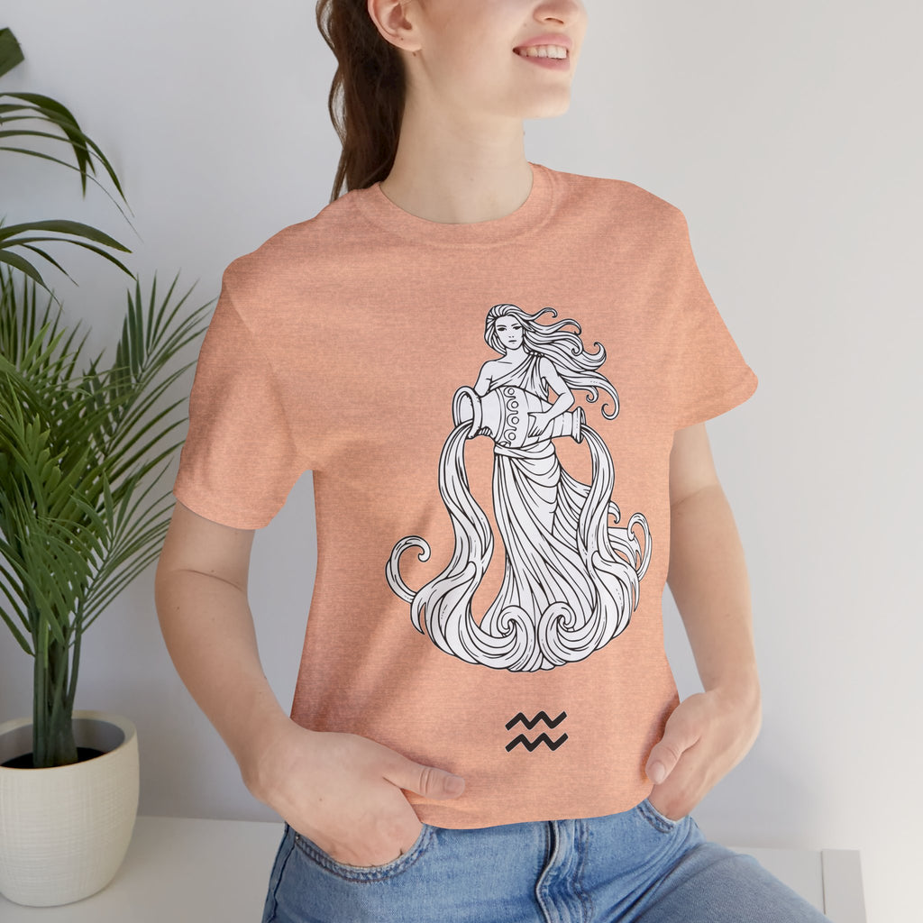 Aquarius Zodiac Tee - Unisex Astrology T-Shirt for Trendy Style