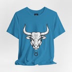 Taurus Zodiac T-Shirt - Minimalist Black and White Unisex T-Shirt