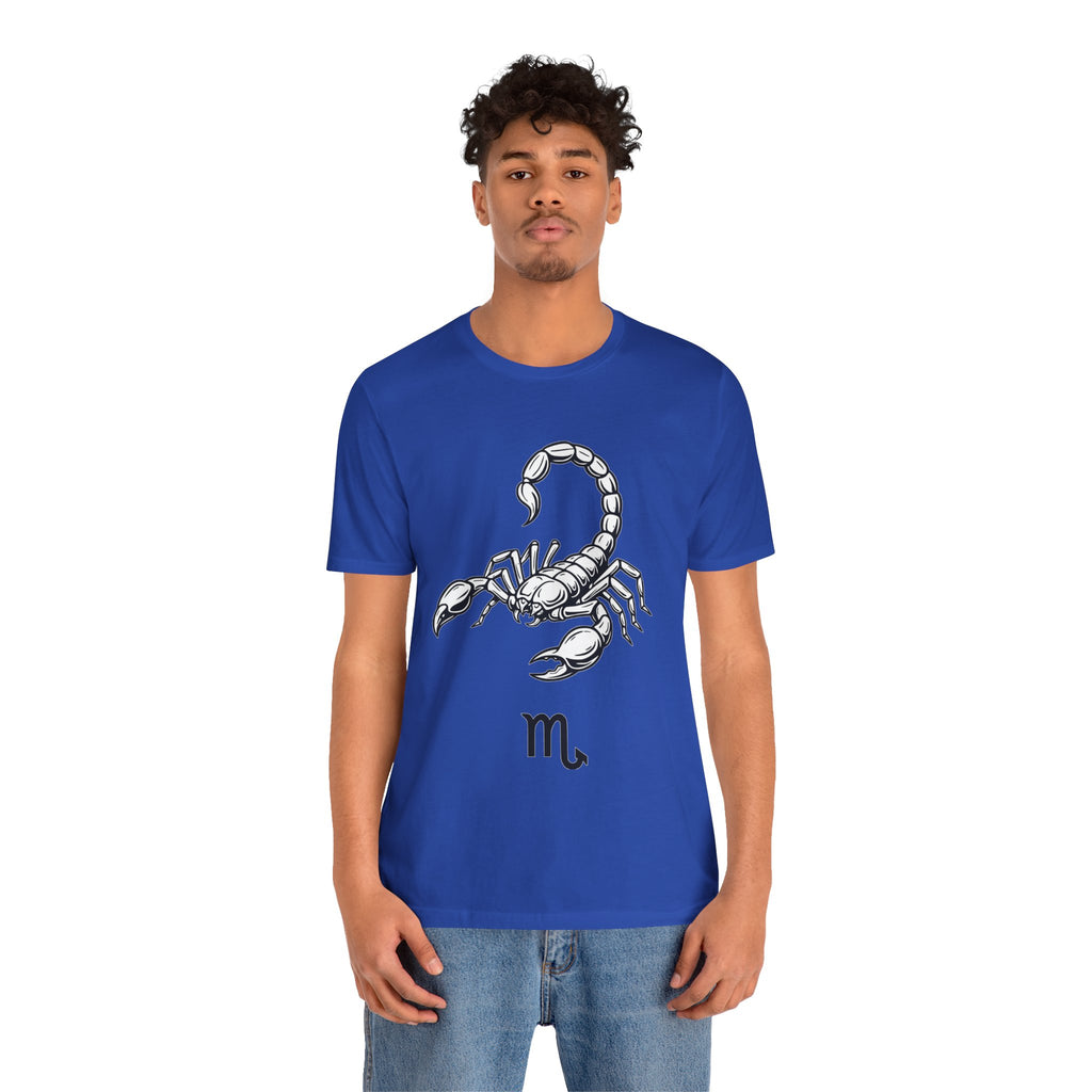 Scorpio Zodiac Tee - Unisex Minimalist Black and White Design