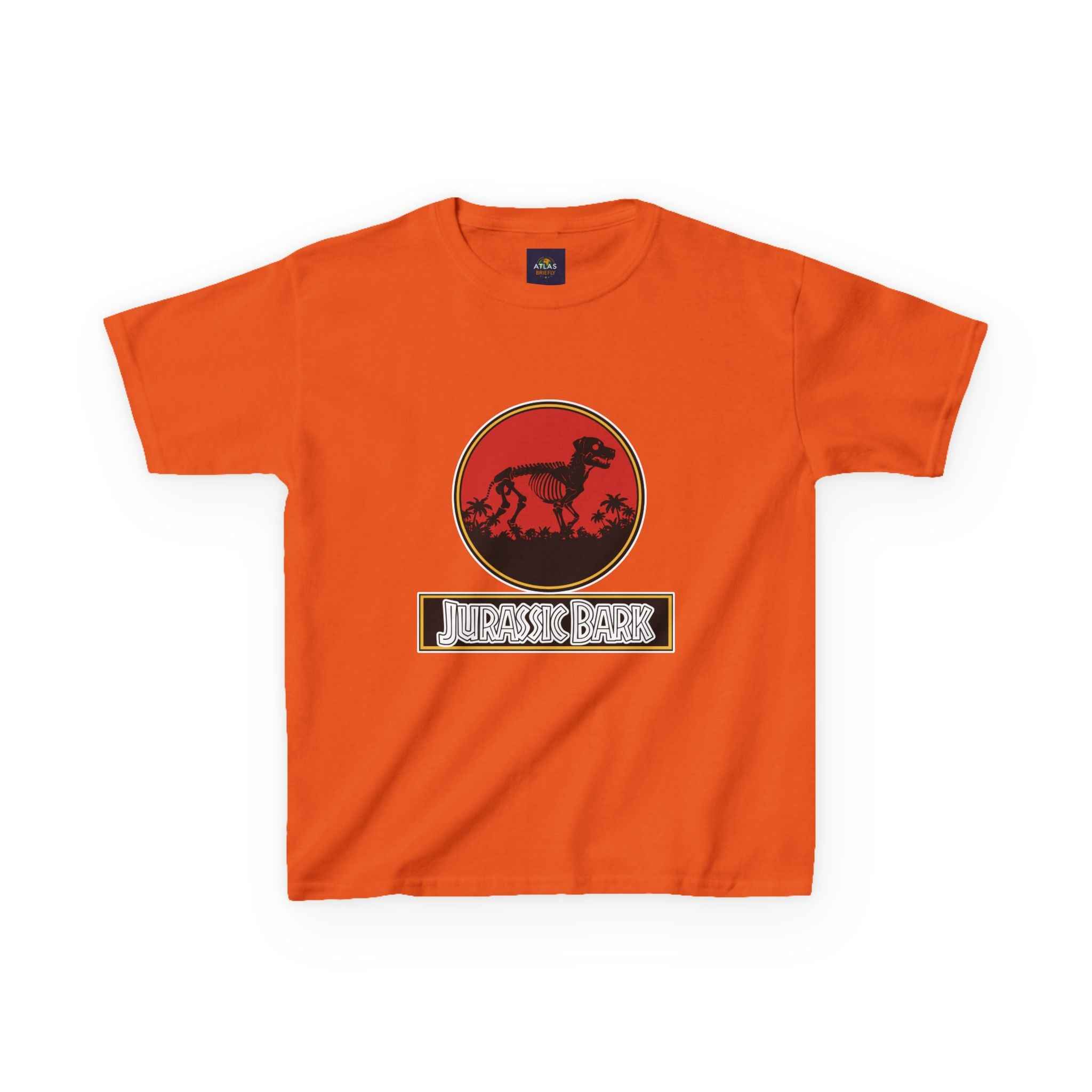 Kids Rottweiler T-Shirt - Jurassic Bark -  Perfect Dog Tee for Kids - Atlas Briefly