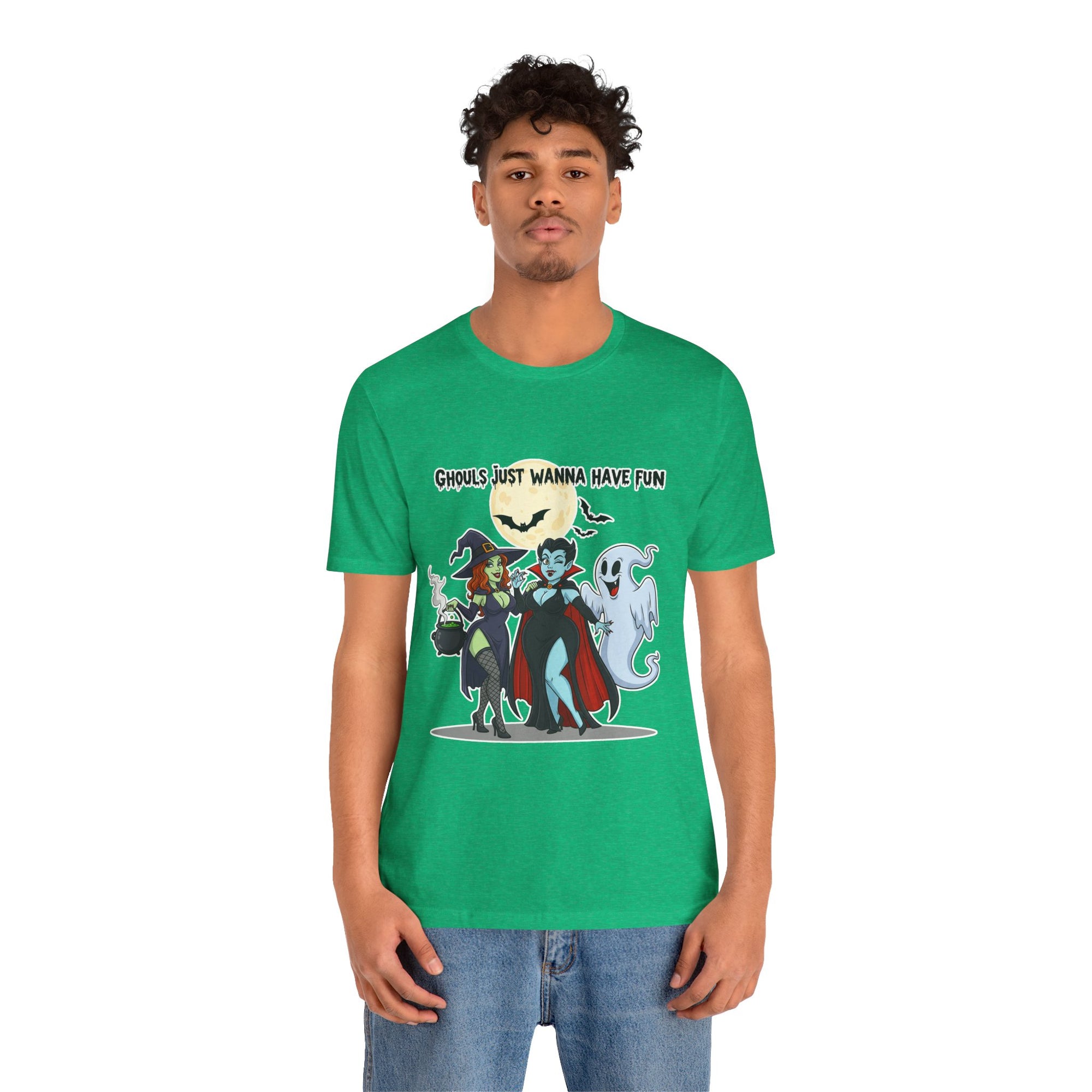 Ghouls Just Wanna Have Fun Halloween T-Shirt - Cute Witch Vampire Ghost Tee | Halloween Character Shirt - Atlas Briefly