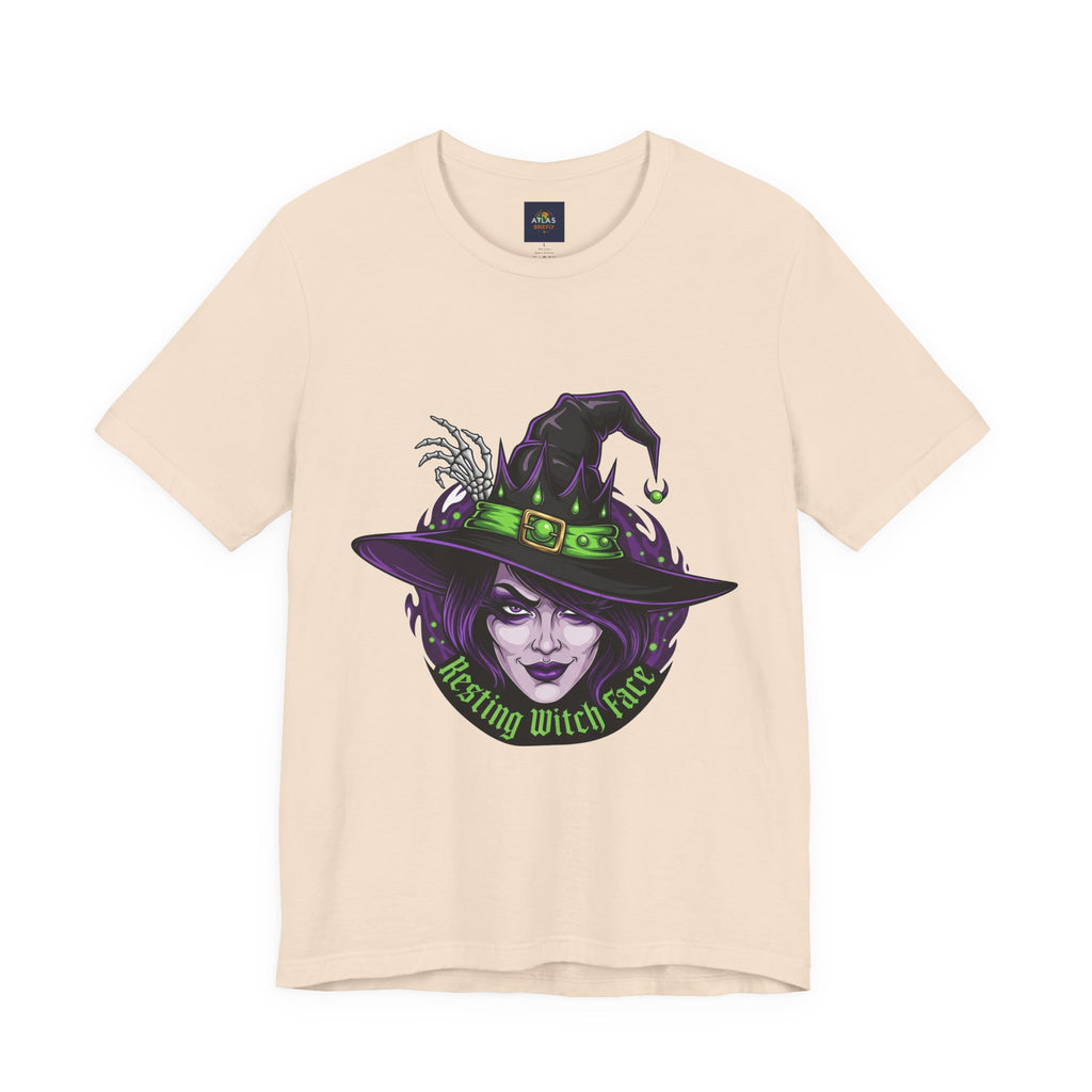 Resting Witch Face Halloween T-Shirt - Funny Witch Tee for Women & Men | Halloween Graphic Shirt - Atlas Briefly