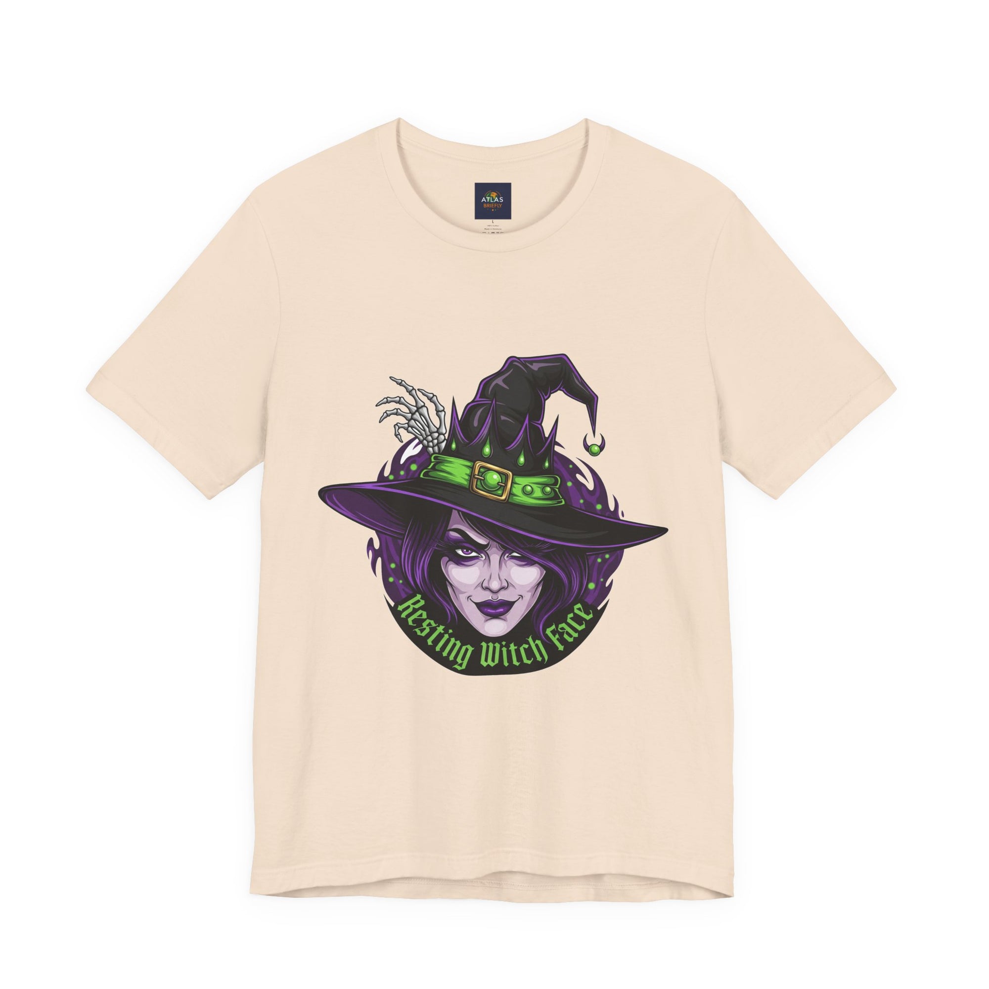 Resting Witch Face Halloween T-Shirt - Funny Witch Tee for Women & Men | Halloween Graphic Shirt - Atlas Briefly