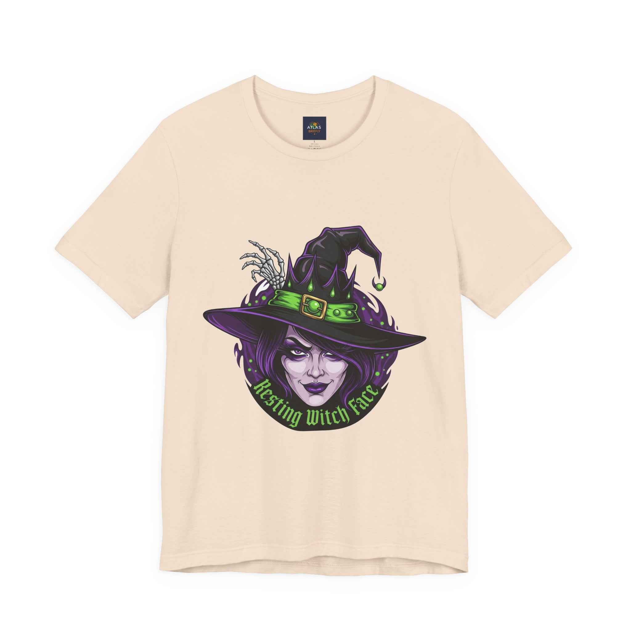 Resting Witch Face T-Shirt - Funny Halloween Witch Tee - Atlas Briefly