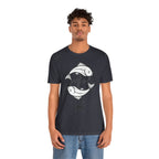 Pisces Zodiac T-shirt - Minimalist Black and White Unisex Tee