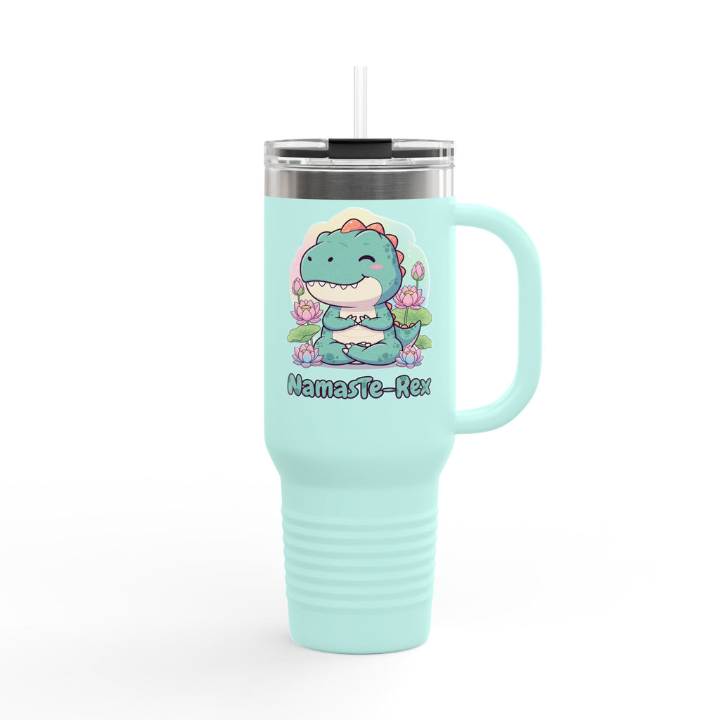 NamasTe-Rex Meditating Dinosaur Insulated Travel Mug | 40oz - Atlas Briefly