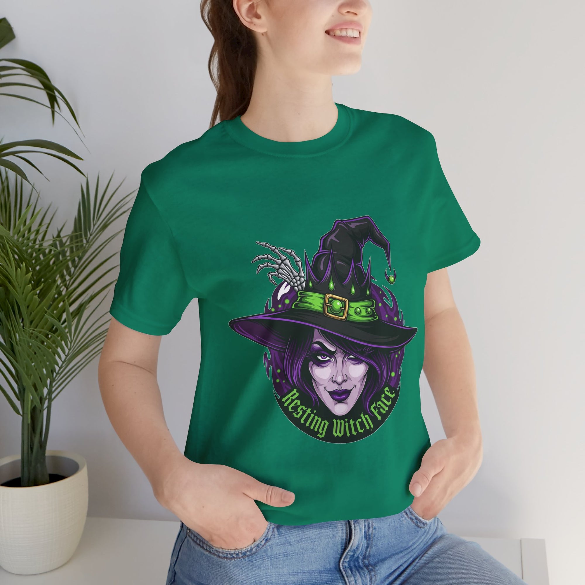 Resting Witch Face Halloween T-Shirt - Funny Witch Tee for Women & Men | Halloween Graphic Shirt - Atlas Briefly