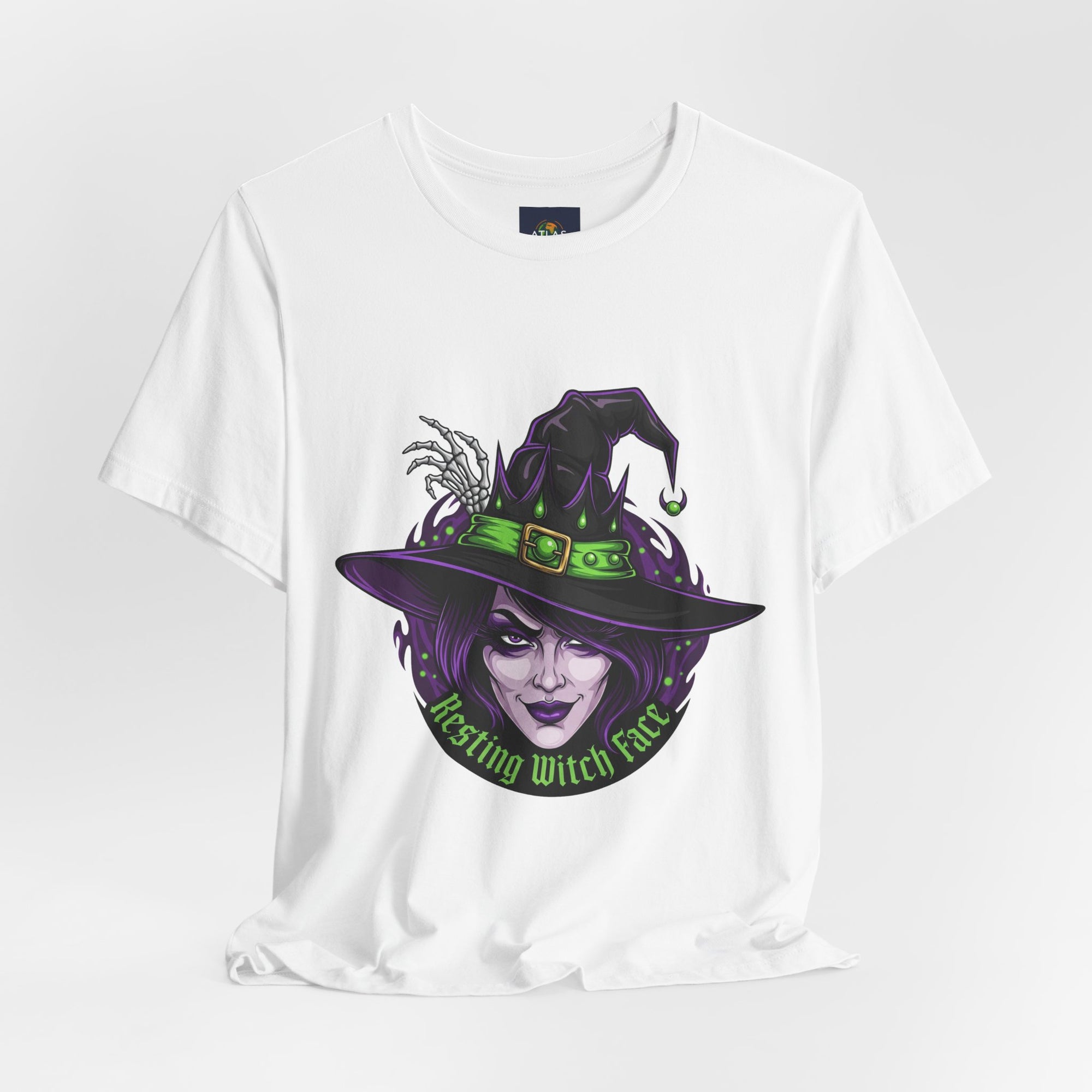 Resting Witch Face Halloween T-Shirt - Funny Witch Tee for Women & Men | Halloween Graphic Shirt - Atlas Briefly