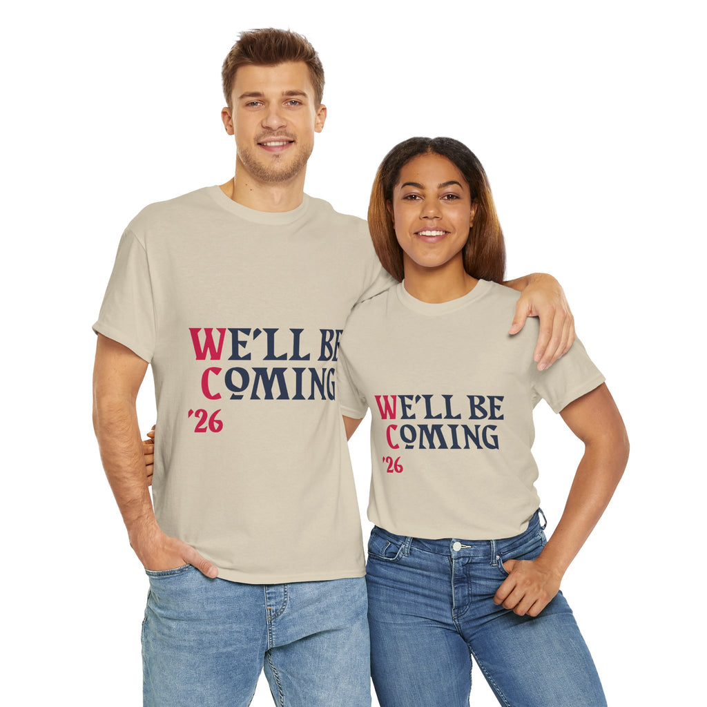 "We'll Be Coming '26" Scotland World Cup T-Shirt | Premium Tartan Army Fan Gear